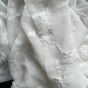 Elegant White Sheer Curtains 4 panels 86x 38.